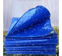 Lona Impermeable 470 x 600 cm Impermeable, Protección UV, con Ojales Lona Reforzada Universal para Leña, Muebles, Jardín, Piscinia, Azul