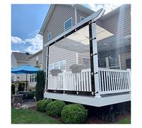 Lona Impermeable Al Aire Libre Lona Transparente Perforado Panel Lateral del Garaje Durable para Muebles, Coches Jardín, Piscinas Personalizable(4.5x2.5m/14.76x8.2ft)