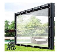 Lona impermeable C con paneles laterales de vinilo para pórtico Pera porche cenador de 12 x 25 pies, panel de polietileno C para protección al aire libre