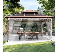 Lona impermeable con cubierta de vidrio suave, PVC resistente al desgarro, resistente al frío, con ojales para exteriores, jardín, camping, hogar