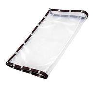 Lona impermeable de alta calidad, 250 x 420 cm, transparente, resistente al desgarro, para pieles de exteriores, protección de jardín, cubierta de lluvia pesada y versátil