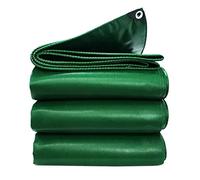 Lona Impermeable de Alta Resistencia de 4 x 6 m (13,1 x 19,7 pies), Lona de PVC Verde de 450 g/m² con Ojales Reforzados, Multiusos para Exteriores, Lona Duradera para Refugio y protección de Camp