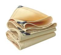 Lona impermeable de PVC resistente de 4 x 5 m de grosor, 500 g/㎡, lona de PVC con ojales para uso en exteriores, cubierta multiusos para camping, refugio y protección