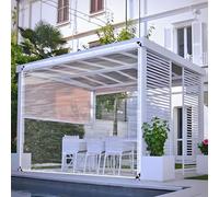 Lona Impermeable Exterior 120 x 440 cm 450 G/M² con Ojales Duradera Resistente a Los Rayos UV Desgarros Lona Impermeable Heavy Duty para Jardín, Piscina y Remolque, A