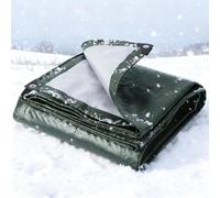 Lona Impermeable Exterior 140 x 400 cm Protección contra UV, Resistente Al Agua y Al Desgaste, Duradera, Desgarros Lona Grande Impermeable, Toldo Exterior Terraza para Jardines, Cenadores, Verde