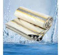 Lona Impermeable Exterior 140 x 400 cm Protección contra UV, Resistente Al Agua y Al Desgaste, Duradera, Desgarros Toldo Reforzado Impermeable, Lona con Ojales para Jardines, Cenadores, C