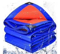 Lona Impermeable Exterior 150 x 440 cm de PE 200G/M², Lona Protectora Resistente a Intemperie y a Rayos UV Cubierta Protección de para Camping, Jardín, Camión, C