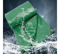 Lona Impermeable Exterior 150 x 450 cm Impermeable, Protección UV, con Ojales Multiusos con Ojales para Muebles Jardín Piscina Coche, Verde