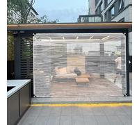 Lona Impermeable Exterior 175 x 430 cm Lona Protectora Exterior Protección contra La Lluvia con Cuerda para Jardín, Piscina, A