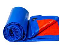 Lona Impermeable Exterior 210 x 210 cm Protección contra UV Impermeable Toldo Reforzado con Cuerda Resistente a Desgarros para Leña, Muebles, Jardín, Piscinia, Azul