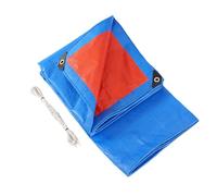 Lona Impermeable Exterior 240 x 480 cm Resistente a Los Rayos UV Impermeable Lona de Tejido con Ojales Multiusos Duradera para Leña, Muebles, Jardín, Piscinia, Azul