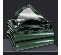 Lona Impermeable Exterior 270 x 700 cm de PE 200G/M², Lona Protectora Resistente a Intemperie y a Rayos UV Piscina con Ojales para Camping, Jardín, Camión, Ejercito Verde