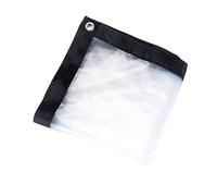 Lona Impermeable Exterior 2x2m, Toldo Lona Alquitranada, Lona PVC por Metros Transparente, Lona Plástico,Protector Solar Duradera con Ojales, Cubierta De Cuerda