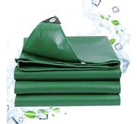 Lona Impermeable Exterior 3.8 x 4.2 m Protección UV, Antidesgarro con Ojales Cubierta de Lona Multiuso para Muebles Jardín Piscina Coche, Verde