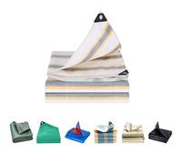 Lona Impermeable Exterior 320 x 320 cm Duradera, Resistente Al Agua y Al Desgaste, Desgarros, Protección contra UV, Lona Grande Impermeable, Toldo Exterior Terraza para Cenadores, Jardines, D