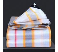 Lona Impermeable Exterior 330 x 500 cm de PE 200G/M², Lona Protectora Resistente a Intemperie y a Rayos UV Piscina con Ojales para Camping, Jardín, Camión, Blanco
