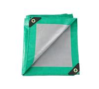 Lona Impermeable Exterior 400 x 770 cm Reforzada Argollas Antidesgarro Resistente a La Intemperie Multiusos a Prueba de Viento Lavable Ligera Toldo Reforzado para Jardín, Verde