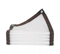 Lona Impermeable Exterior 60 x 530 cm Impermeable, Aislamiento de Plantas, Resistente Al Polvo, Resistente a La Intemperie Lona Transparente de PVC para Muebles de Jardín, Color Transparente