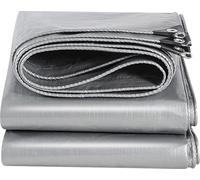 Lona Impermeable Exterior Toldo Reforzado PE 160 g/m² Protección contra UV,con Ojales de Acero Inoxidable para Leña,Muebles,Jardín,Piscinia,Vehículos