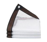 Lona Impermeable Exterior Transparente, Toldo Impermeable con Ojales, Resistente a Desgarros a Los Rayos UV, Protección Multiusos para Terrazas Muebles Jardín (6x12 m)
