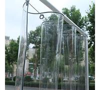 Lona impermeable, gran lona transparente con ojales, lona gruesa y resistente a la rotura de PVC, toldo de plástico, resistente a los rayos UV, para muebles de jardín, barbacoa, cubierta para plantas, protección contra la lluvia.
