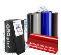 Lona impermeable para camiones con ojales, lona de PVC de 680 g/m² a medida/metro (ancho: 485 cm con dobladillo (refuerzo de bordes), con ojales redondos de aprox. 100 cm de distancia