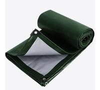 Lona Impermeable para Exterior 270 x 700 cm de PE 200G/M², Lona Protectora Resistente a Intemperie y a Rayos UV Impermeable Reforzada para Camping, Jardín, Camión, Ejercito Verde