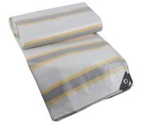 Lona Impermeable para Exterior 310 x 500 cm de PE 200G/M², Lona Protectora Resistente a Intemperie y a Rayos UV Impermeable Reforzada para Camping, Jardín, Camión, Blanco