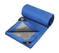 Lona Impermeable para Exterior, Multiusos, 6 x 8 m (Varios Tamaños), Esquinas Reforzadas, Ojales de Aluminio, Color Azul, TBS032
