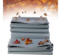 Lona Impermeable para Exteriores, Lona De PVC Gris Gruesa Y Resistente, Embalaje De Transporte Cubierto De Carga, Tela Impermeable con Ojales De Metal (2x1.5m)