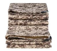Lona impermeable resistente con ojales - Cubierta grande de camuflaje caqui para protección al aire libre, 420 g/m², ideal para refugio, 4 x 5 m