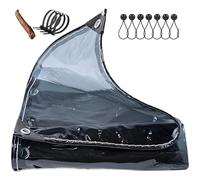 Lona impermeable resistente con ojales de 0,35 mm, cubierta protectora de PVC para camping, refugio de lluvia, disponible en tamaños 1,5 x 2,5 m, 1,5 x 3,5 m, 1,5 x 4,5 m, 1,5 x 6 m (1,8 x 8 m)