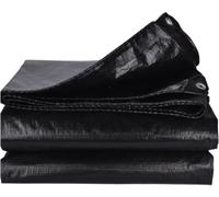 Lona impermeable resistente, cubierta de lona gruesa con doble borde, multiusos para uso en exteriores, protección de muebles y caravanas