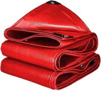 Lona impermeable resistente, cubierta de lona gruesa con doble borde, multiusos para uso en exteriores, protección de muebles y caravanas