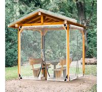 Lona Impermeable Transparente con Ojales,Lona Reforzada con Cremallera,Cubierta de Lona Resistente al frío Invernal,Antienvejecimiento,para Rayos UV,Polvo,Lluvia y Nieve.,W*H-1.4x5.5m