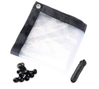 Lona impermeable transparente de 4 x 6 pies, lonas de PVC resistentes para exteriores con ojales y 1 rollo de cuerdas, lonas transparentes para preservar el calor de las plantas al aire libre, lona tr