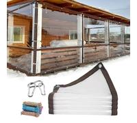 Lona impermeable transparente de polietileno para exteriores, cubierta transparente antidesgarros para recinto, jardinería, gallinero, lona