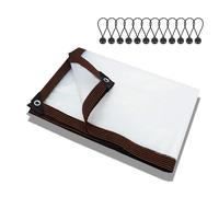 Lona Impermeable Transparente Exteriores Toldo con Ojales 2x3.0m 2.5x6m 3x7m 3.5x4.0m 4x4.0m 5x5m Lona de PVC Plástico Adecuado para Plantas Invernadero Jardines Camiones Cenadores(2x1m)