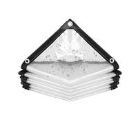 Lona impermeable transparente resistente con ojales y cuerda, cubierta transparente para plantas, protección gruesa a prueba de lluvia para el hogar, jardín y uso al aire libre