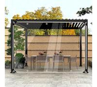 Lona impermeable transparente resistente de 0,35 mm, lámina de lona de PVC con ojales de metal, ideal para muebles de jardín, cobertizo, camping, 1,2 x 10,5 m
