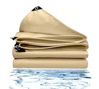 Lona Impermeable y Plegable con Ojales, Resistente a la Lluvia, para pabellones de jardín, terrazas de Piscina, Duradera e Impermeable (E 5x7m)