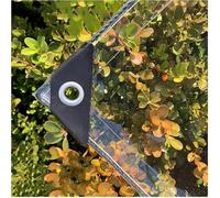 Lona Impermeable y Resistente al desgarro con Ojales, 0,3 mm de Grosor, Multifuncional de PVC, para Coche, Camping, Muebles de jardín, con Cuerda y Bridas, 420 g/m² (3 x 3 m)