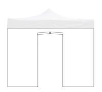 Lona lateral 3x2m blanca impermeable con puerta enrollable para mirador con cier