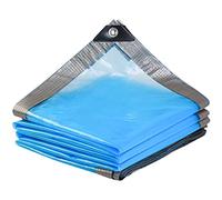 Lona lona de PE multiuso resistente a la lluvia, tela para invernadero de frutas y verduras que mantiene el calor y anti-envejecimiento, 50 cm con agujeros de acero inoxidable, borde grueso, 3×