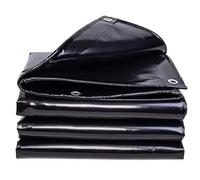Lona Negra Resistente, Multiusos, con Ojales, for Acampar al Aire Libre, jardín, Tienda de campaña(1.8x2m)