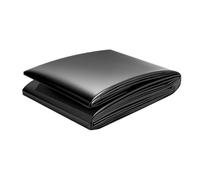 Lona para Estanques de HDPE, 0.2mm de Espesor, Color Negro, Película de Sellado para Estanques, Flexible Lona Plegable Estanques Exterior, Varios Tamaños(12x8m)