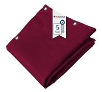 Lona para Jardín 3x3 m Rojo Borgoña - Garantía de 5 años TECPLAST - LP506JD - Lona Impermeable de PVC - Resistencia Anti-UV