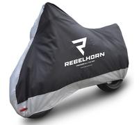 Lona para moto Rebelhorn Cover II negro-plata XL