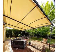 Lona para Pérgola Marfil 3x4 m - Garantía de 10 años TECPLAST - XP640PR - Lona para Pérgola o Cenador Impermeable