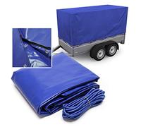 Lona para Remolque 2075x1140x900mm Funda Protectora Cierre con 2 Cremalleras Bandas elásticas